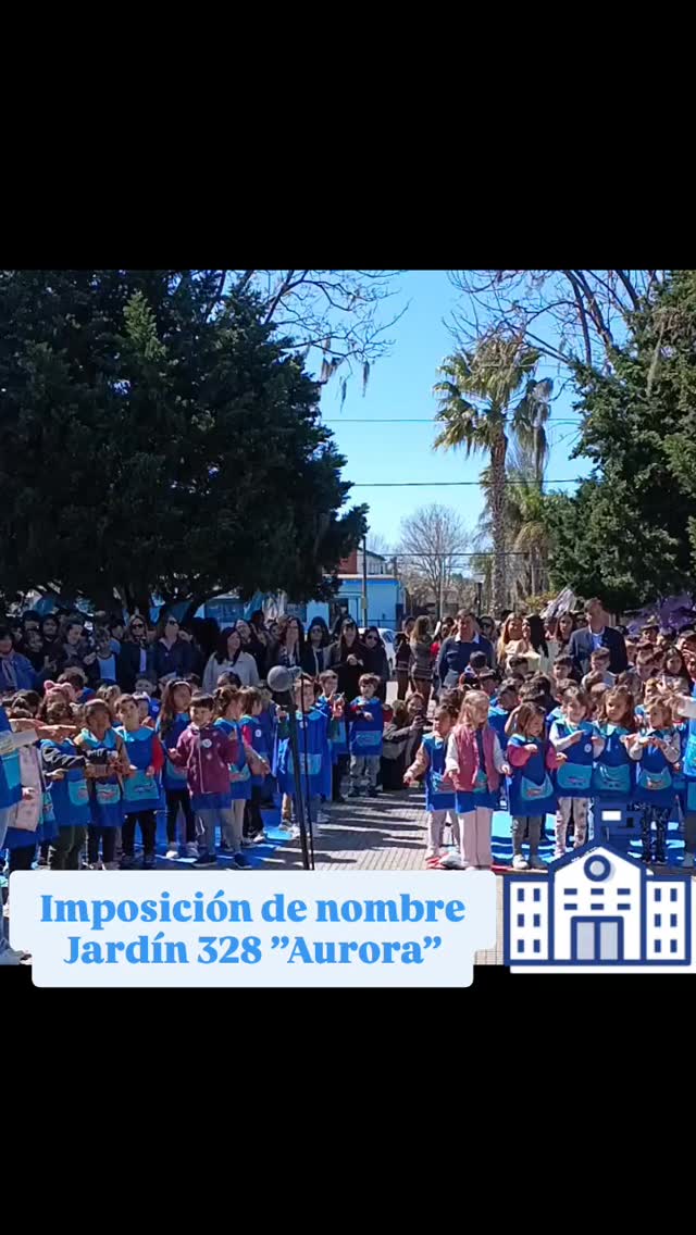 🏫Celebramos junto al jardín 328, que a partir de hoy se llama AURORA!!! Con la presencia de autoridades educativas prov...