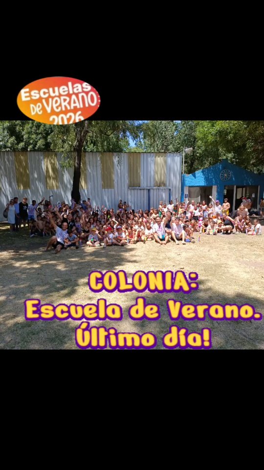 Último día de colonia!🥹 Así nos despedimos 💦 Gracias a profes y alumnos por disfrutar cada momento y hacer de esta Esc...