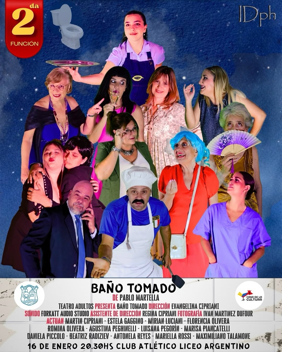 Se viene la segunda función de la obra del taller de teatro “Baño tomado” 🎭 Si te quedaste con ganas de verla reservá t...