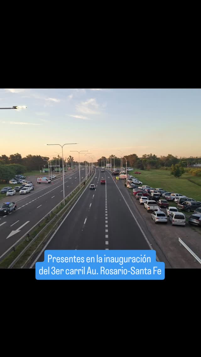 ¡Se habilitó el tercer carril de la autopista Rosario–Santa Fe! 🚧💪🏻 Acompañamos al gobernador Maximiliano Pullaro, en...